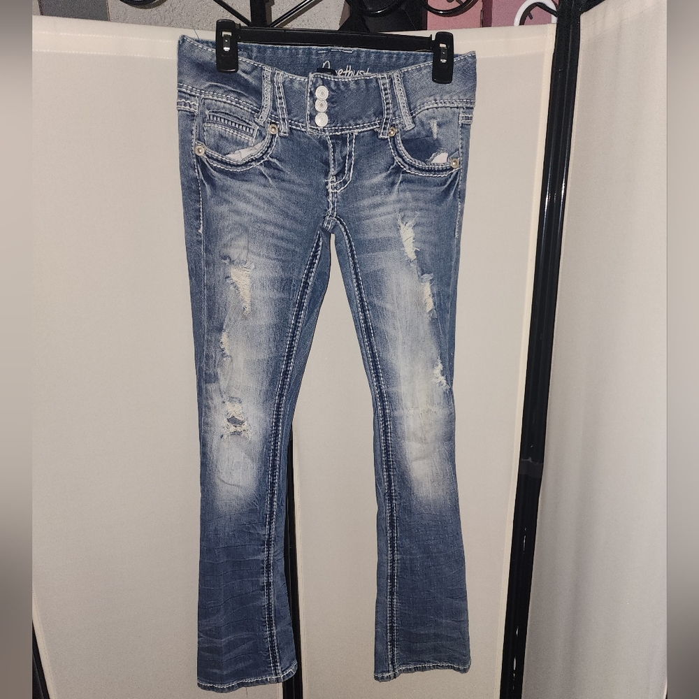 Amethyst Denim Jeans Low Rise